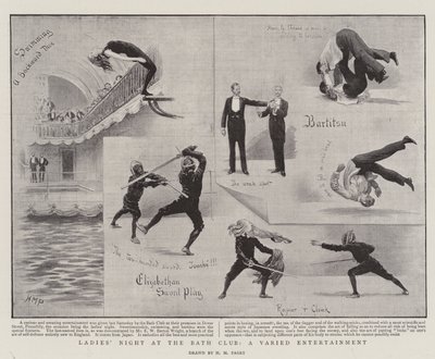 Damesavond in de Bath Club, een gevarieerd entertainment door Henry Marriott Paget